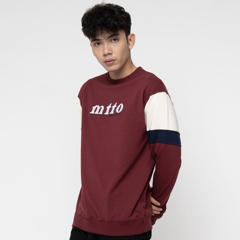 M231 Sweater Crewneck Panjang Marron 2231C