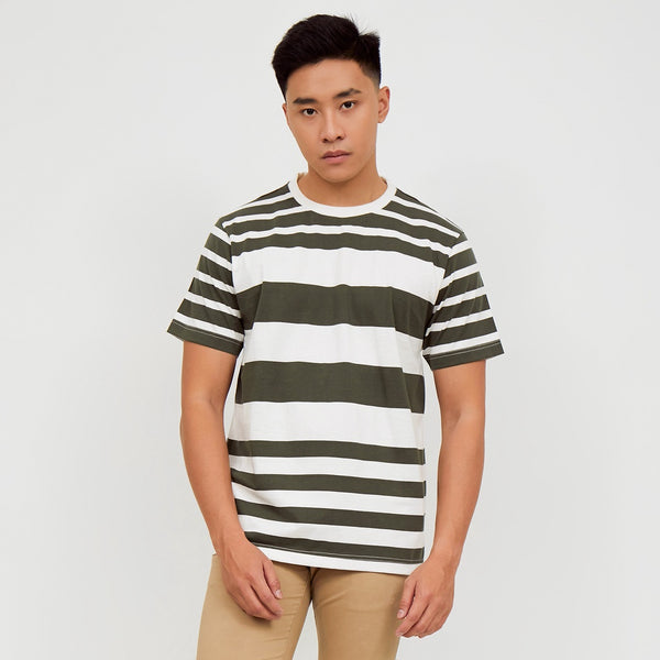 M231 T-Shirt Stripe Pendek Army 2170A