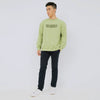 M231 Sweater Crewneck Panjang Hijau Muda 2220B