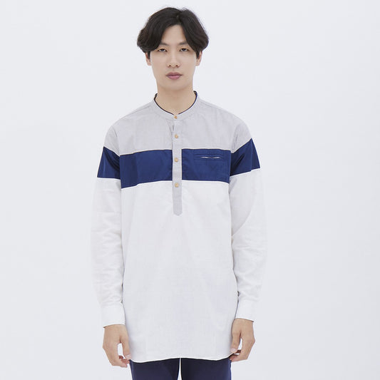 M231 Koko Kurta Pria Panjang Abu 1541B