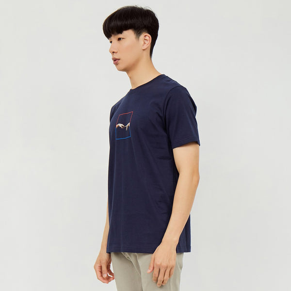 M231 T-Shirt Grafis Pendek Navy 2129A