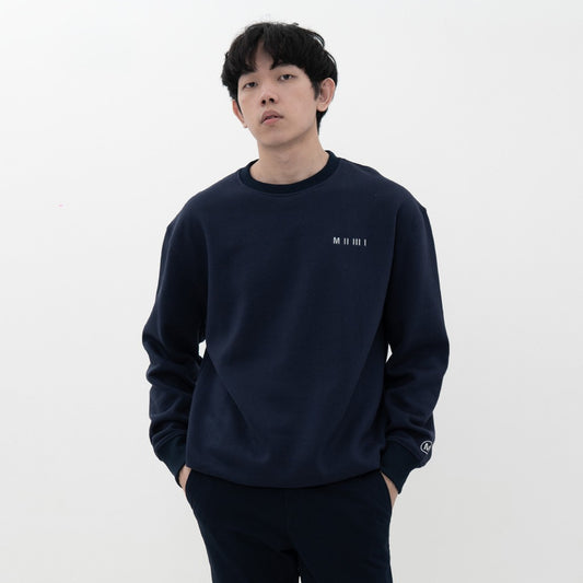 M231 Sweater Crewneck Panjang Navy 2198E
