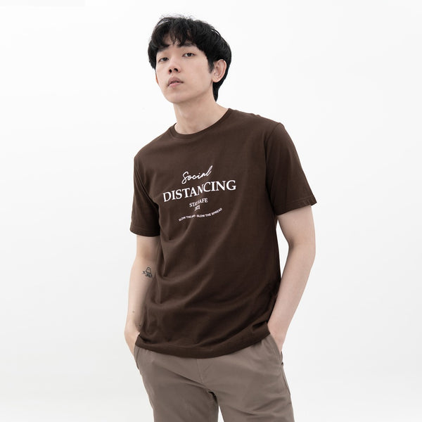 M231 T-Shirt Grafis Pendek Coklat 2195