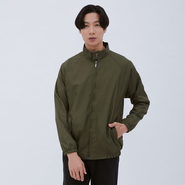 M231 Jaket Pria Taslan Windbreaker Panjang Army 2039D