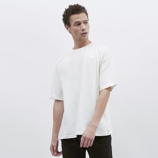 M231 T-Shirt Polos Oversized Pendek Warna Putih 1973E