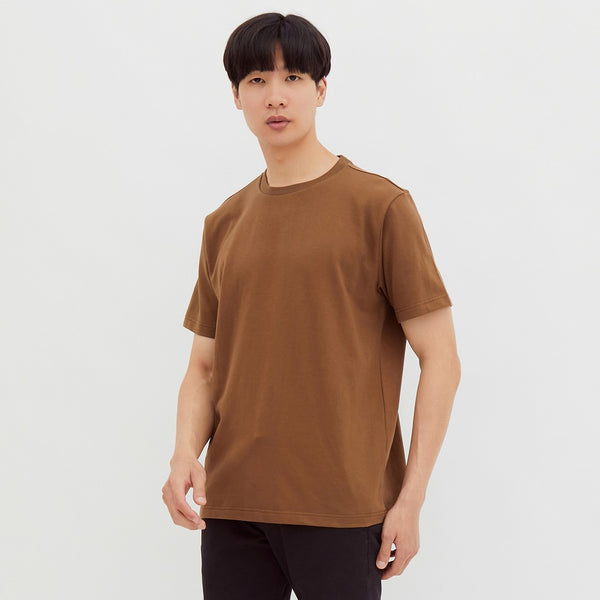 M231 T-Shirt Polos Relaxed Pendek Coklat 2199B