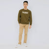 M231 Sweater Crewneck Panjang Army 2220F