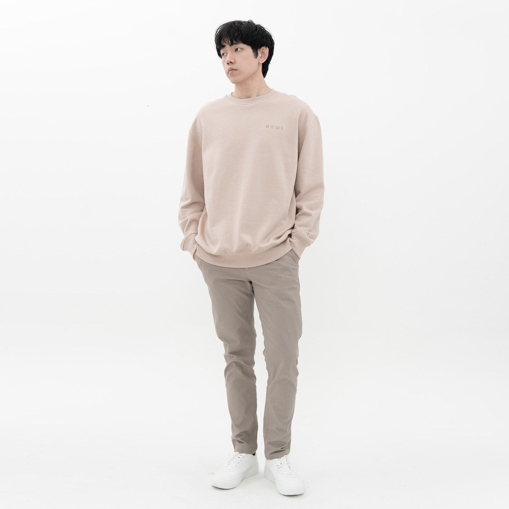 M231 Sweater Crewneck Panjang Light Brown 2198A