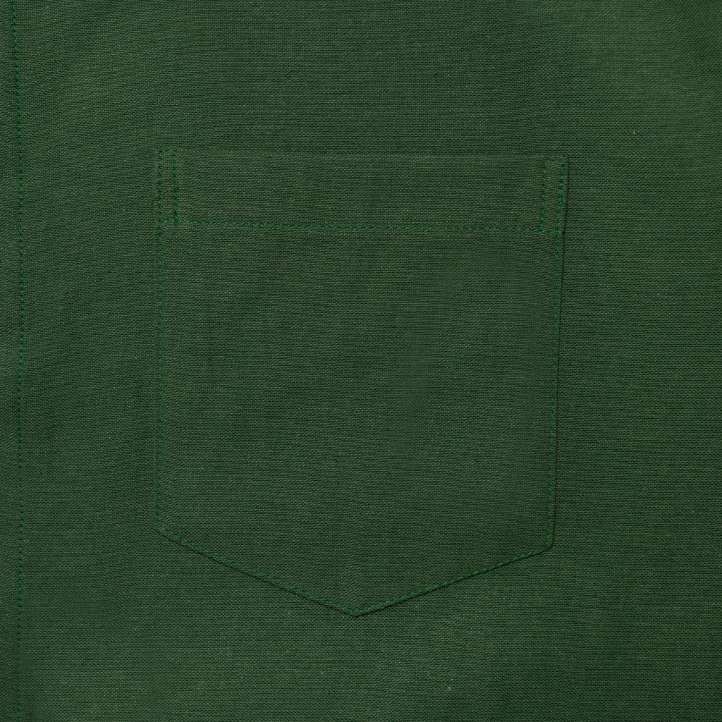 M231 Kemeja Pria Basic Polos Oxford Pendek Hijau 1457K