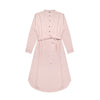 M231 Dress Kemeja Wanita Rami Ikat Pinggang Panjang Dusty Pink 2784A