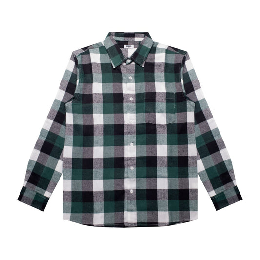 M231 Kemeja Pria Flannel Panjang Hijau 2847A