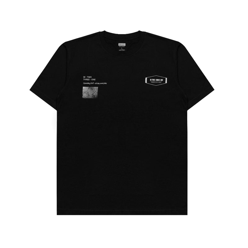 M231 T-Shirt Grafis Pendek Hitam 2733B