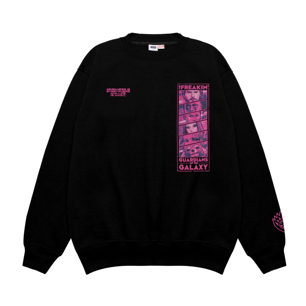 Marvel Collection M231 Crewneck Marvel GOTG Hitam 2986