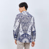 M231 Kemeja Pria Batik Panjang Biru 3070B