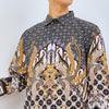 M231 Kemeja Pria Batik Panjang Hitam 3044