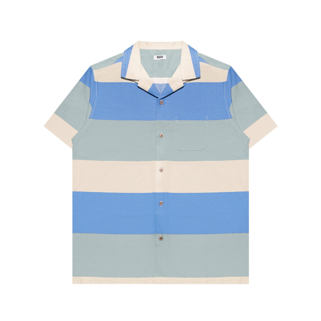 M231 Kemeja Pria Stripe Hawaii Pendek Tosca 3170A