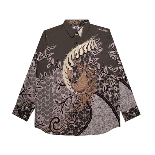 M231 Kemeja Pria Batik Panjang Army 3144B