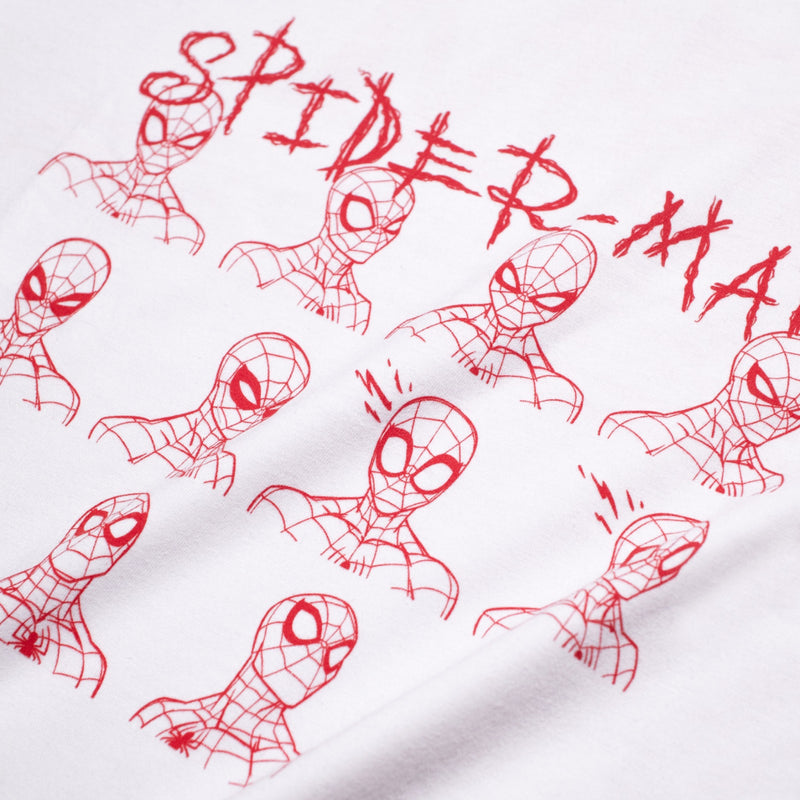 Marvel Collection M231 T-Shirt Marvel Spider-Man Sketch Putih 3076