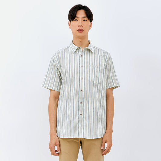 M231 Kemeja Pria Stripe Pendek 0135