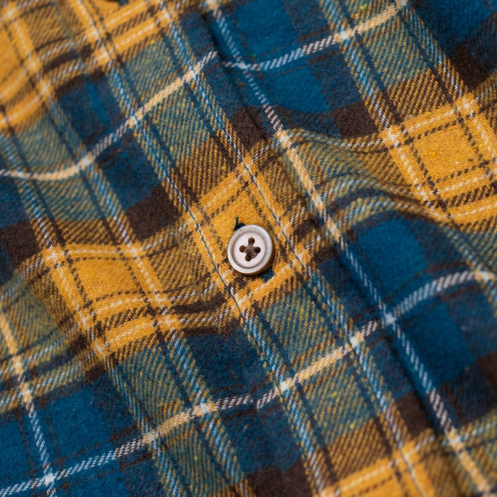 M231 Kemeja Pria Flannel Panjang Kuning 0146