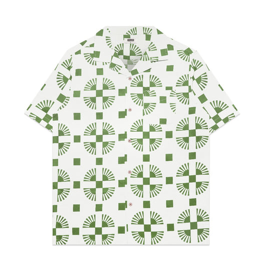 M231 Kemeja Pria Printing Hawaii Pendek 0138