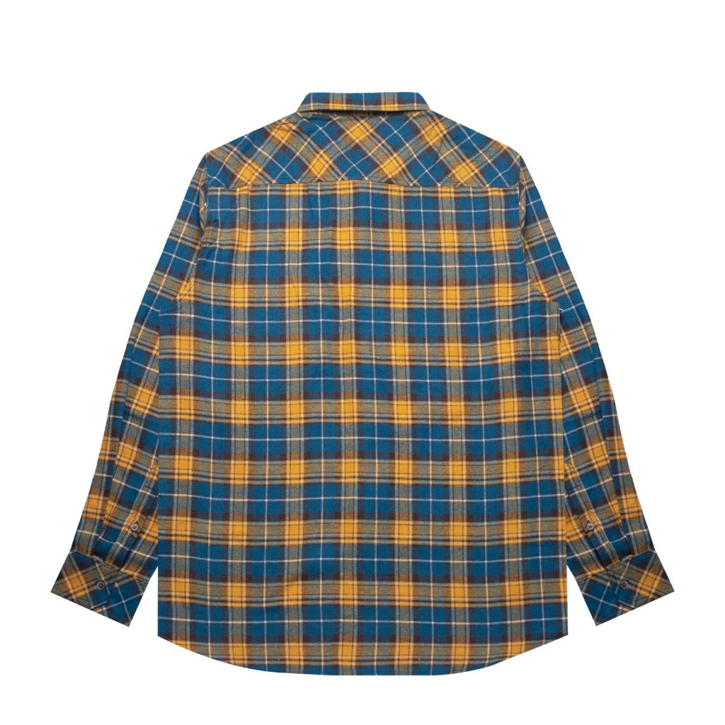 M231 Kemeja Pria Flannel Panjang Kuning 0146