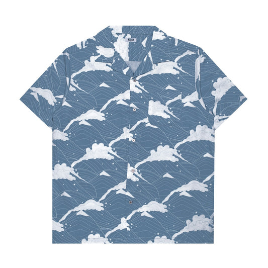 M231 Kemeja Pria Printing Hawaii Pendek 0129