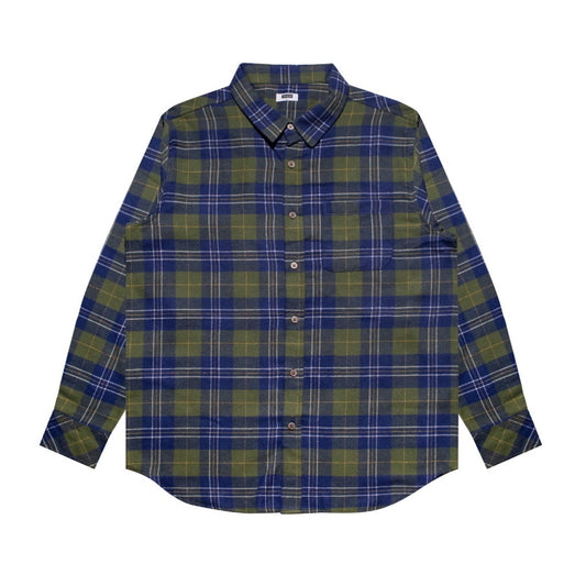 M231 Kemeja Pria Flannel Panjang Hijau 0145