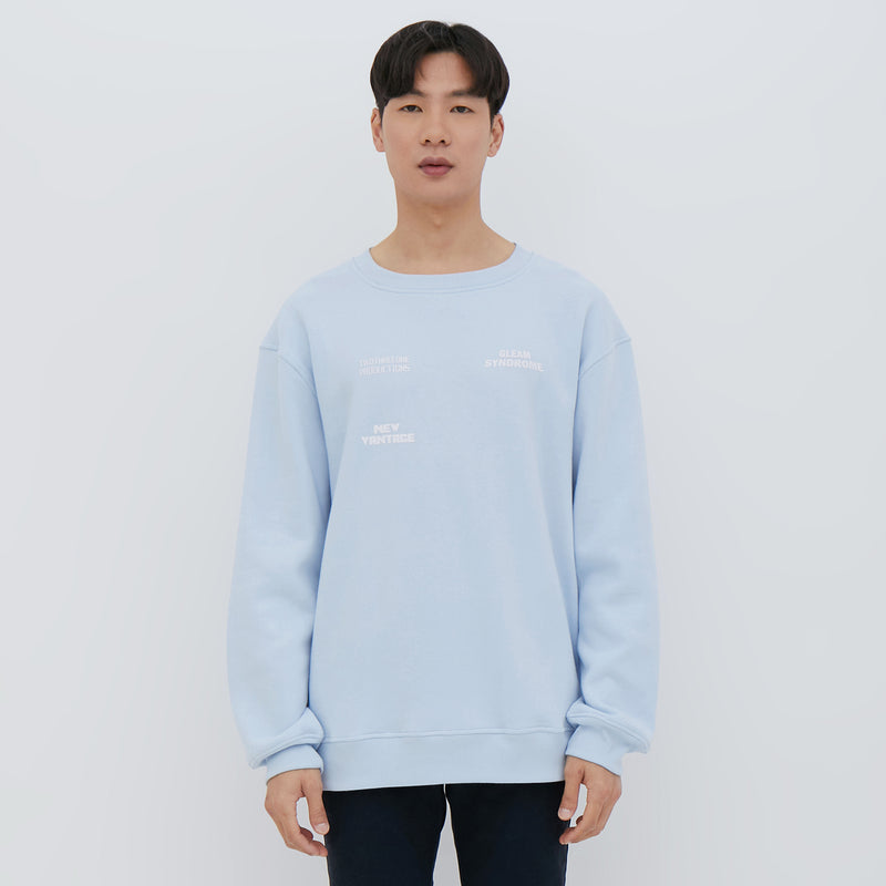 M231 Sweater Crewneck Vantage Panjang Biru 2459C