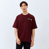 M231 T-Shirt Grafis Pendek Maroon 2738A