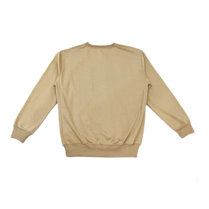 M231 Sweater Crewneck Panjang Coklat 2669D