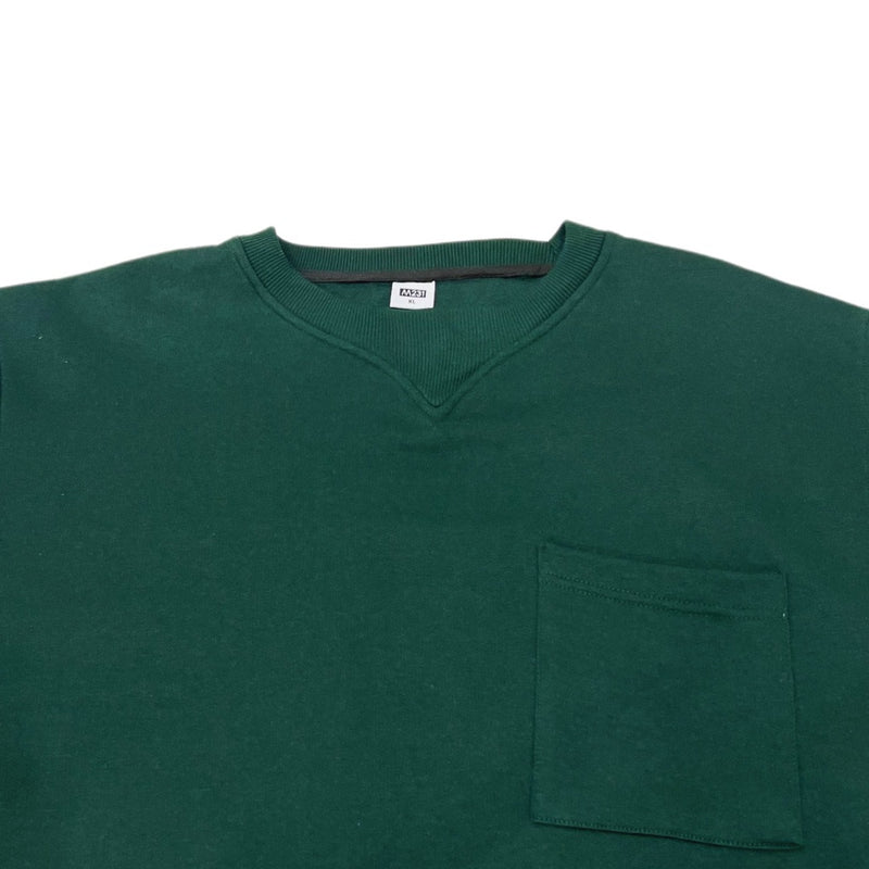 M231 Sweater Crewneck Panjang Hijau Botol 2669C