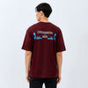 M231 T-Shirt Grafis Pendek Maroon 2736B
