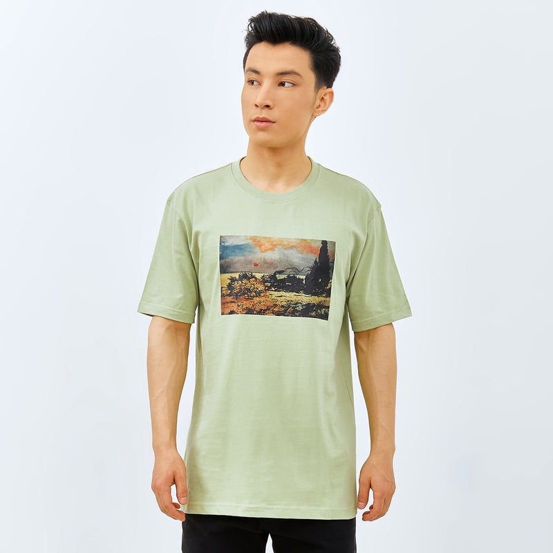 M231 T-Shirt Grafis Pendek Hijau 2734B
